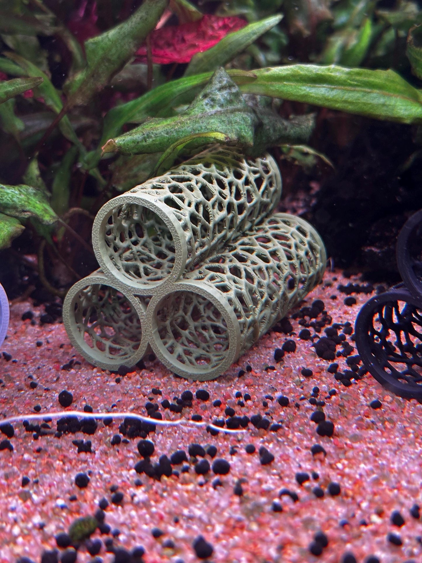 Aquarium Höhle im Voronoi-Design – Versteck für Garnelen, Welse & Jungfische (3er, 5er, 6er)