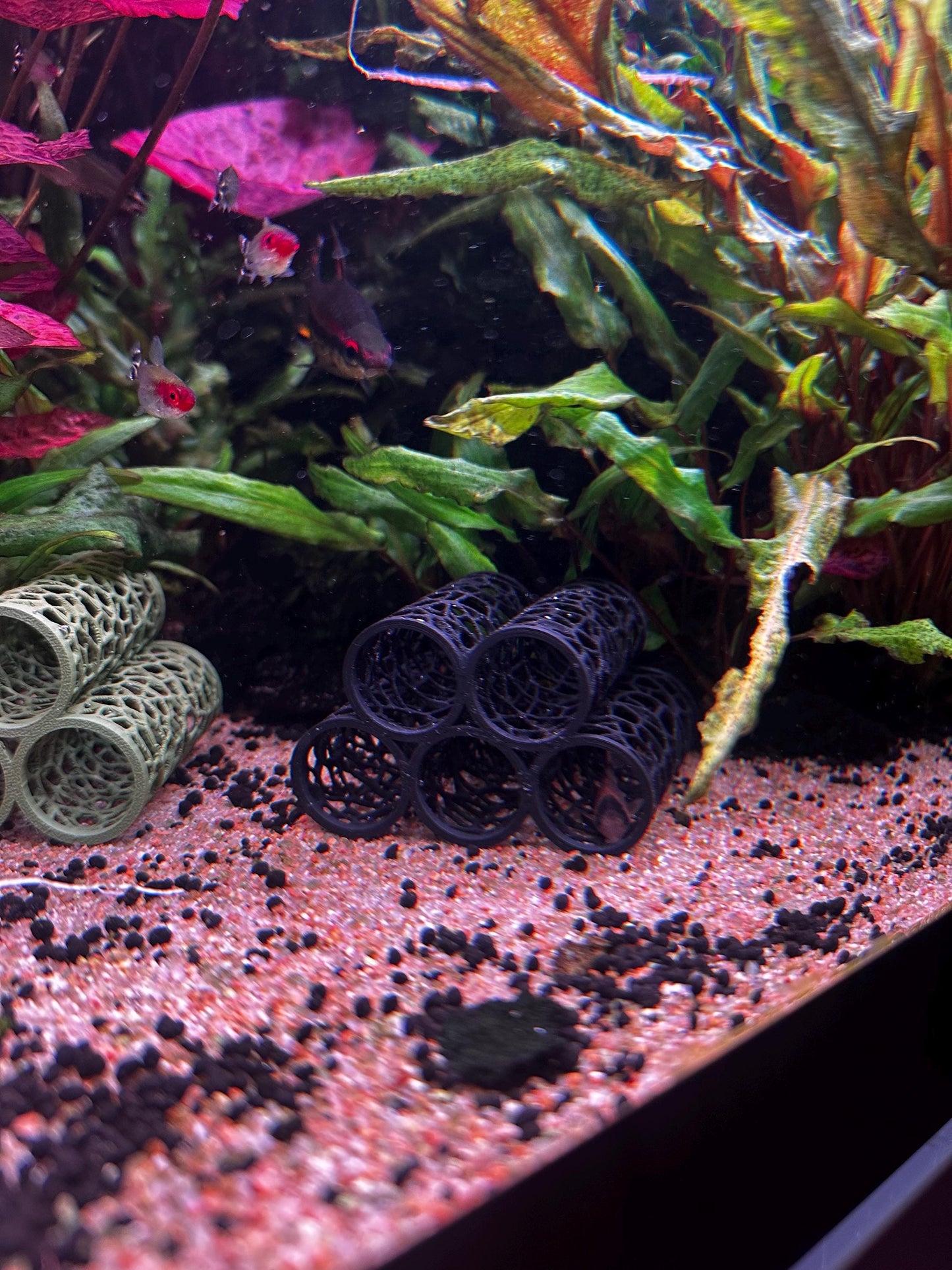 Aquarium Höhle im Voronoi-Design – Versteck für Garnelen, Welse & Jungfische (3er, 5er, 6er)